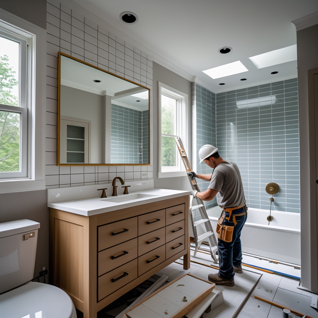 Professional bathroom renovation