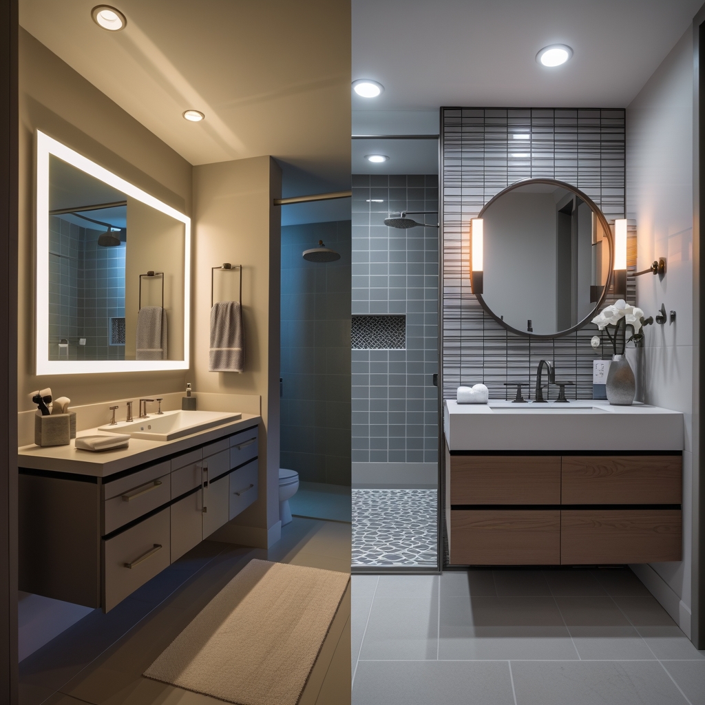 Professional home renovation with dramatic transformation and quality workmanship